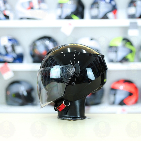 Mũ 3/4 Royal M789 Đen bóng 2 Kính Nhỏ Gọn Nhẹ FREESHIP