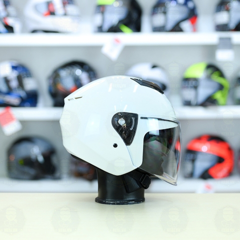 Mũ 3/4 Royal M789 Trắng bóng 2 Kính Nhỏ Gọn Nhẹ FREESHIP