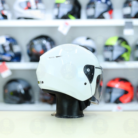 Mũ 3/4 Royal M789 Trắng bóng 2 Kính Nhỏ Gọn Nhẹ FREESHIP