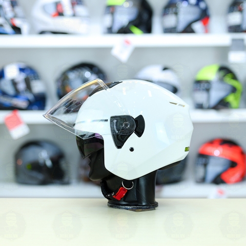 Mũ 3/4 Royal M789 Trắng bóng 2 Kính Nhỏ Gọn Nhẹ FREESHIP