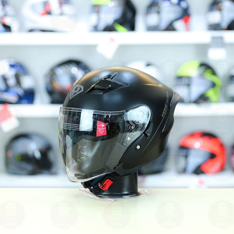 Mũ 3/4 Yohe 878 Plus Đen Nhám FREESHIP