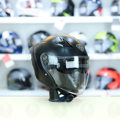 Mũ 3/4 Yohe 878 Plus Đen Nhám FREESHIP