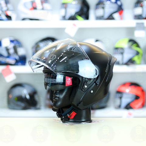 Mũ 3/4 Yohe 878 Plus Đen Nhám FREESHIP