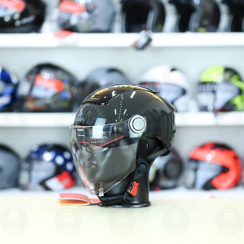 Nón 1/2 Falcon BEE Xám Nhớt Bóng FREESHIP