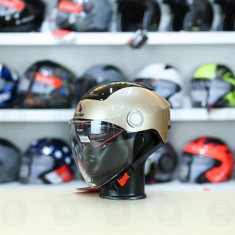 Nón 1/2 Falcon BEE Vàng Kim FREESHIP