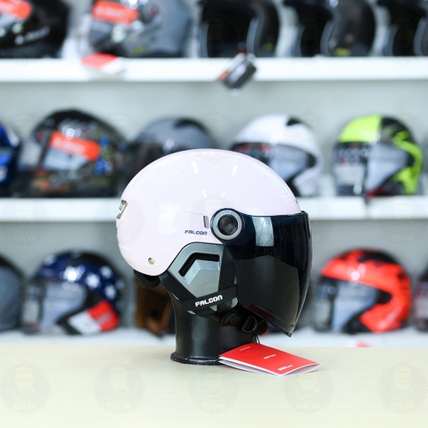 Nón 1/2 Falcon F17 Hồng Phấn Nhạt FREESHIP