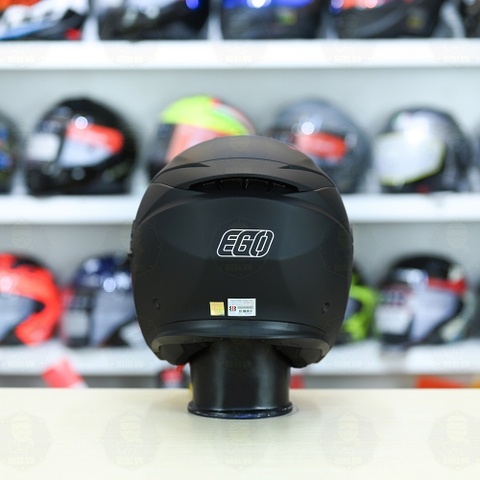 Mũ 3/4 2 Kính EGO E42 Đen Nhám FREESHIP