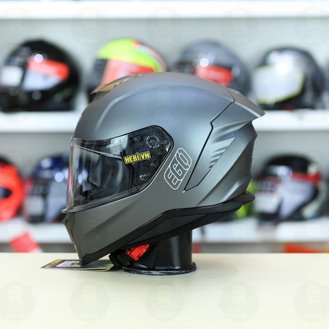 Mũ Fullface EGO E71 Xám Titanium Nhám FREESHIP