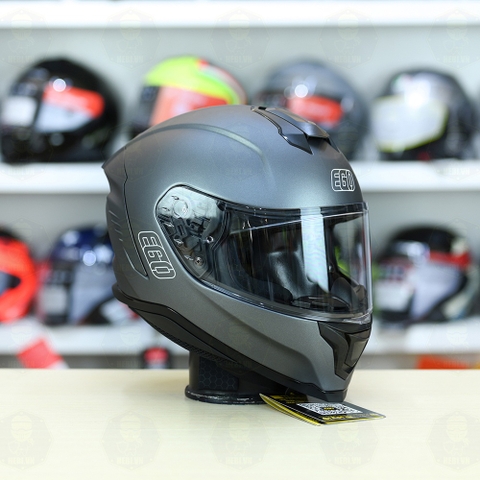 Mũ Fullface EGO E71 Xám Titanium Nhám FREESHIP
