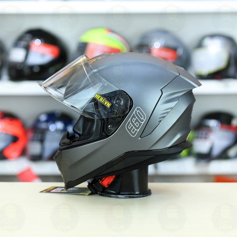 Mũ Fullface EGO E71 Xám Titanium Nhám FREESHIP