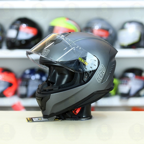 Mũ Fullface EGO E71 Xám Titanium Nhám FREESHIP