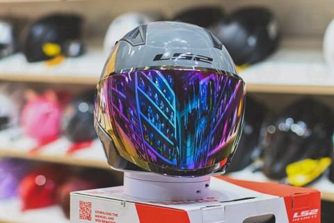 Kính Mũ LS2 OF600 Gương Rainbow Titan FREESHIP