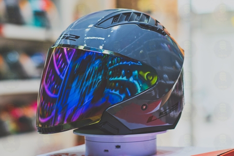 Kính Mũ LS2 OF600 Gương Rainbow Titan FREESHIP