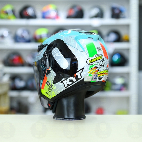 Nón 3/4 2 kính KYT VENOM Misano 2022 - FREESHIP