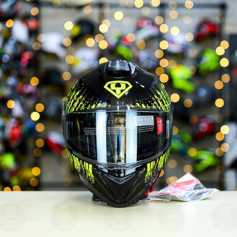 Mũ Fullface Yohe 981 Đen Sọc Vàng FREESHIP
