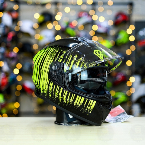 Mũ Fullface Yohe 981 Đen Sọc Vàng FREESHIP