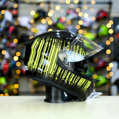 Mũ Fullface Yohe 981 Đen Sọc Vàng FREESHIP