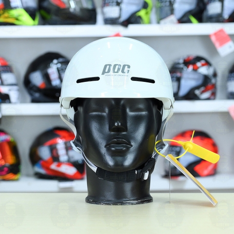 Nón POC CREATION P20 FREESHIP - Trắng Xám