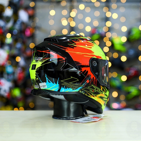 Mũ Fullface LS2 FF800 KPA 2 Kính Đen Vàng Đỏ Drop FREESHIP + Tặng Pinlock