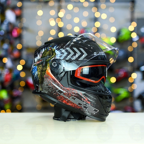Mũ Fullface LS2 FF800 KPA 2 Kính Commando FREESHIP + Tặng Pinlock -