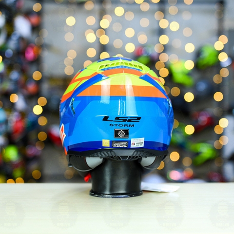 Mũ Fullface LS2 FF800 KPA 2 Kính Xanh Vàng Bóng Salvador FREESHIP + Tặng Pinlock