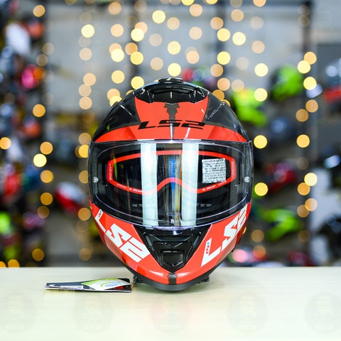 Mũ Fullface LS2 FF800 KPA 2 Kính Đen Đỏ Xám Bóng Sprinter FREESHIP + Tặng Pinlock