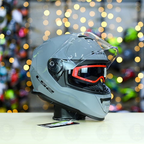 Mũ Fullface LS2 FF800 KPA 2 Xi Măng Bóng FREESHIP + Tặng Pinlock