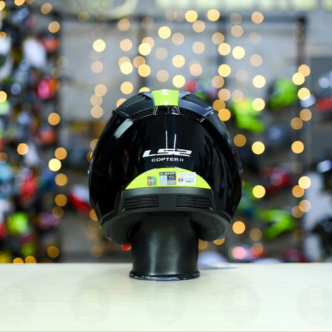 Mũ 3/4 LS2 OF600 COPTER Đen Vàng Bóng Urbane  FREESHIP