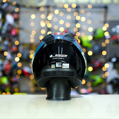 Mũ 3/4 LS2 OF600 COPTER Đen Đỏ Xanh Rise FREESHIP