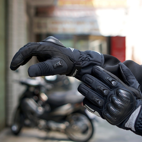 Găng Tay Suomy 06 Chống Nước Giữ Ấm Dài Đen