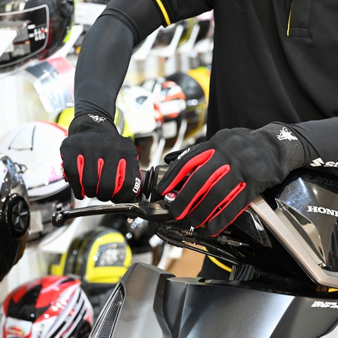 Găng tay EGO Dài Đen Đỏ FREESHIP