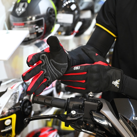 Găng tay EGO Dài Đen Đỏ FREESHIP