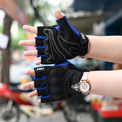 Găng tay EGO Ngắn Đen Xanh Dương FREESHIP