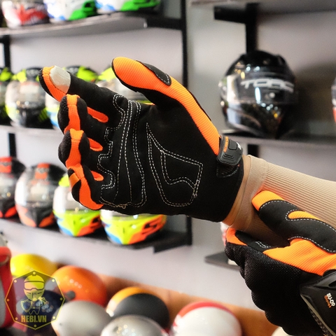 Găng Tay Suomy 09 Dài Đen Cam FREESHIP