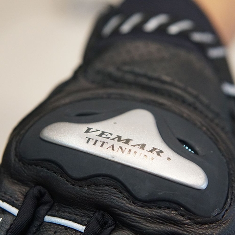 Găng Tay Vemar VE-177 Da Titanium Đen FREESHIP
