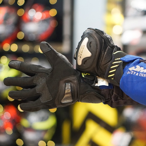 Găng Tay Vemar VE-177 Da Titanium Đen Xanh FREESHIP