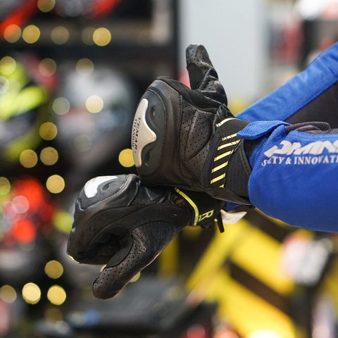 Găng Tay Vemar VE-177 Da Titanium Đen Xanh FREESHIP