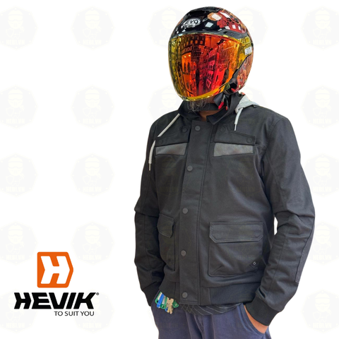 Áo giáp bảo hộ thời trang HEVIK Neptune - Áo Hoodie bảo hộ Motor