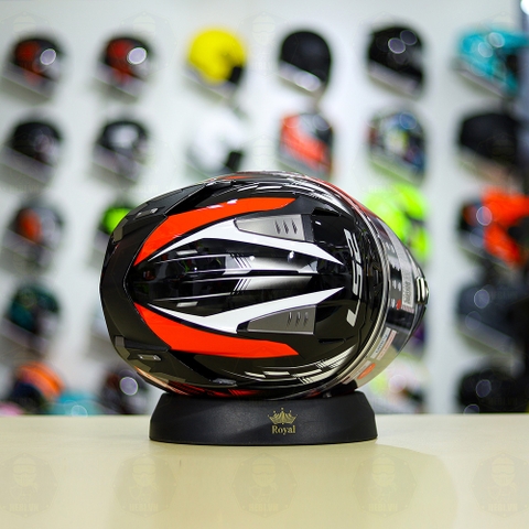 Mũ Fullface LS2 FF327 Challenger GP Đen Đỏ Trắng FREESHIP