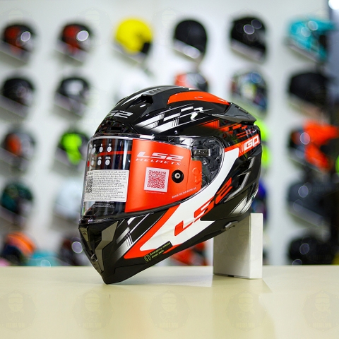 Mũ Fullface LS2 FF327 Challenger GP Đen Đỏ Trắng FREESHIP