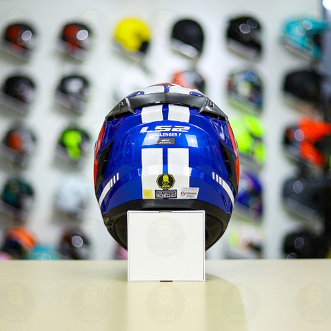 Mũ Fullface LS2 FF327 Challenger FUSION Xanh Đỏ FREESHIP