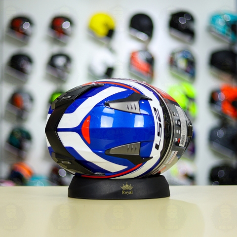 Mũ Fullface LS2 FF327 Challenger FUSION Xanh Đỏ FREESHIP