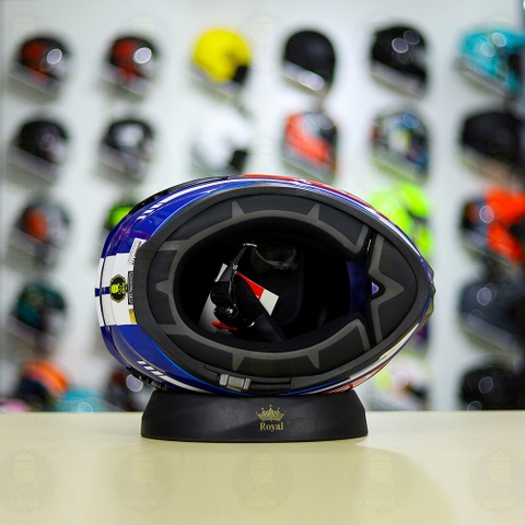 Mũ Fullface LS2 FF327 Challenger FUSION Xanh Đỏ FREESHIP