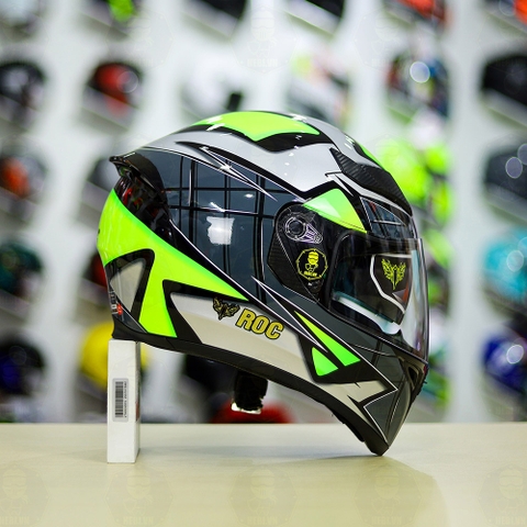 Mũ Fullface ROC 05 K3SV LIQUEFY Xanh Bóng FREESHIP