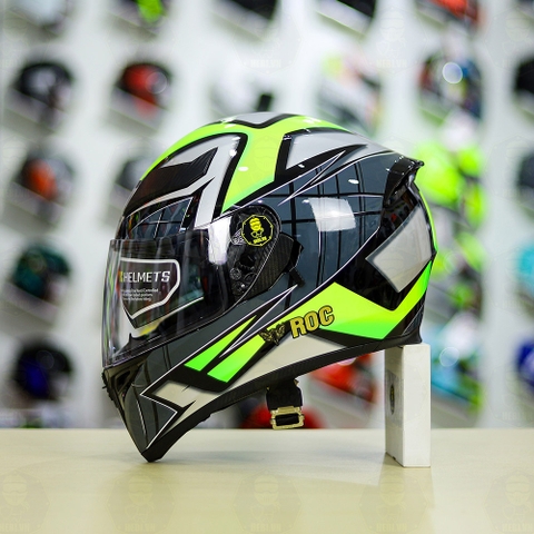 Mũ Fullface ROC 05 K3SV LIQUEFY Xanh Bóng FREESHIP