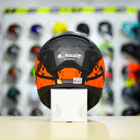 Mũ Fullface LS2 FF353 T1 Đen Nhám Cam FREESHIP