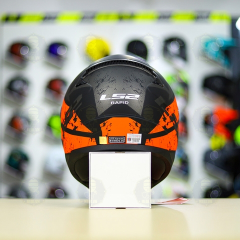 Mũ Fullface LS2 FF353 T1 Đen Nhám Cam FREESHIP