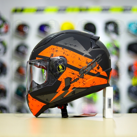 Mũ Fullface LS2 FF353 T1 Đen Nhám Cam FREESHIP
