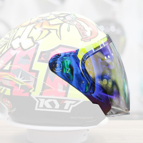 Kính KYT NFJ Revo Xanh Nhạt - Freeship