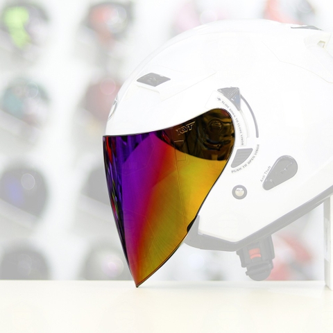 Kính KYT Venom Iridium Xanh Lá-Freeship